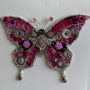 PICTURE PINK BUTTERFLY MOSAIC VB