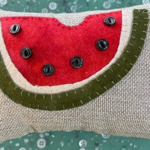AM WATERMELON APPLIQUE PILLOW
