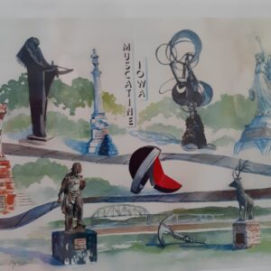 Woman in white coat holding clipboard in medical office